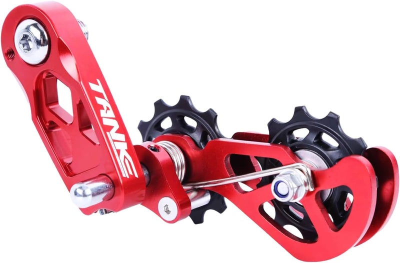 CooMeng Ultra-Smooth Single-Speed Chain Tensioner with Adjustable Tension and Dual Spring Chain Guides - Noiseless Performance and Easy Installation for Dirt Bikes, BMX and Folding Bikes - Image 1